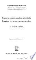 Structures presque complexes généralisées