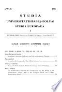 Studia Universitatis Babeș-Bolyai