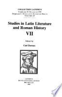 Studies in Latin Literature and Roman History