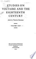 Studies on Voltaire and the Eighteenth Century