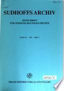 Sudhoffs Archiv