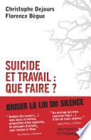 Suicide et travail : que faire ?