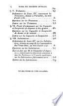 Suite de la correspondance officielle, ordonnances des donations, testaments, substitutions, avec les pièces inédites relatives a leur rédaction (VI, 598 p.)
