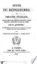 Suite du Répertoire du théatre français
