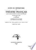 Suite du répertoire du Théatre Français