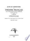 Suite Du Répertoire Du Théatre Français