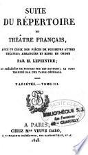 Suite du répertoire du théâtre français