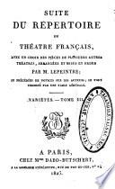 Suite du Répertoire du Théâtre Français: Variétés I-IV