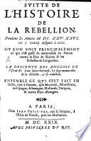 Suitte de l'histoire de la rebellion