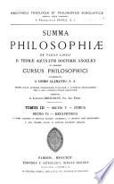 Summa philosophiae: Ethica; Metaphysica