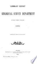 Summary Report - Geological Survey Department