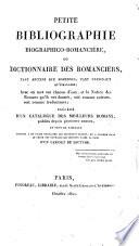 Supplément à la Petite bibliographie biographico-romancière, ou, Dictionnaire des romanciers