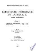 Supplément aux fonds administratifs L 10302-10661. Fonds judiciaires L 10662-13423