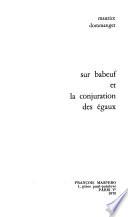 Sur Babeuf et la conjuration des égaux