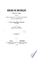 Sur Gérard de Roussillon