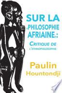 Sur la philosophie africaine