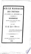 Sur le massacre des prêtres