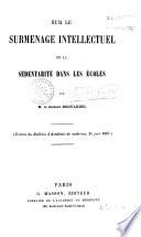 Sur le surmenage intellectuel et la sédentarité dans les écoles