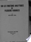 Sur les fonctions analytiques de plusieurs variables