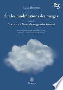 Sur les modifications des nuages