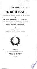 Œuvres collationnées sur les anciennes éditions et sur les manuscrits