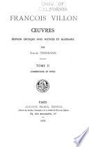 Œuvres: Commentaire et notes