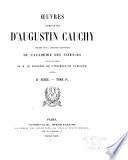 Œuvres complètes d'Augustin Cauchy