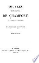 Œuvres complètes de Chamfort