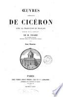 Œuvres complètes de Ciceron, avec la traduction en français