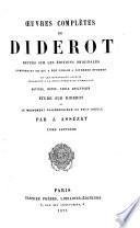 Œuvres complètes de Diderot: Théatre, critique dramatique