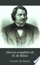 Œuvres completès de H.de Balzac