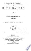 Œuvres complètes de H. de Balzac