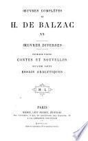Œuvres completès de H.de Balzac