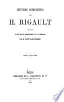 Œuvres complètes de H. Rigault