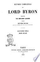 Œuvres complètes de Lord Byron traduits par Benjamin Laroche