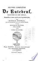 Œuvres complètes de Rute beuf