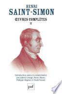 Œuvres complètes de Saint-Simon