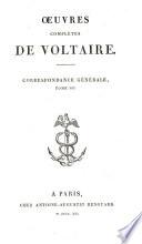 Œuvres complétes de Voltaire: Correspondance générale