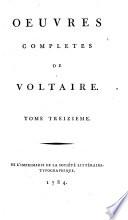 Œuvres completes de Voltaire