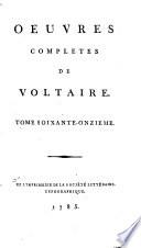 Œuvres completes de Voltaire