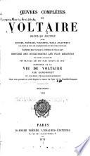 Œuvres complètes de Voltaire: Mélanges. 1879-80