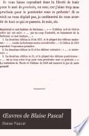 Œuvres de Blaise Pascal