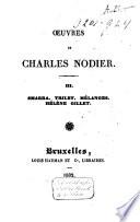 Œuvres de Charles Nodier