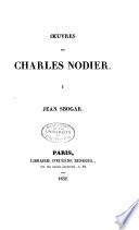 Œuvres de Charles Nodier: Jean Sbogar