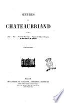 Œuvres de Chateaubriand. Tome premier [-tome vingtième]