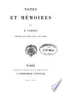 Œuvres de É. Verdet: Notes et mémoires. Précédés d'une notice par M.A. de la Rive. 1872