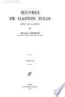 Œuvres de Gaston Julia