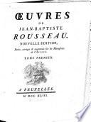 Œuvres de Jean-Baptiste Rousseau