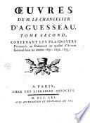 Œuvres de m. le chancelier d'Aguesseau. Tome premier [-treizieme]