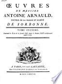 Œuvres de messire Antoine Arnauld